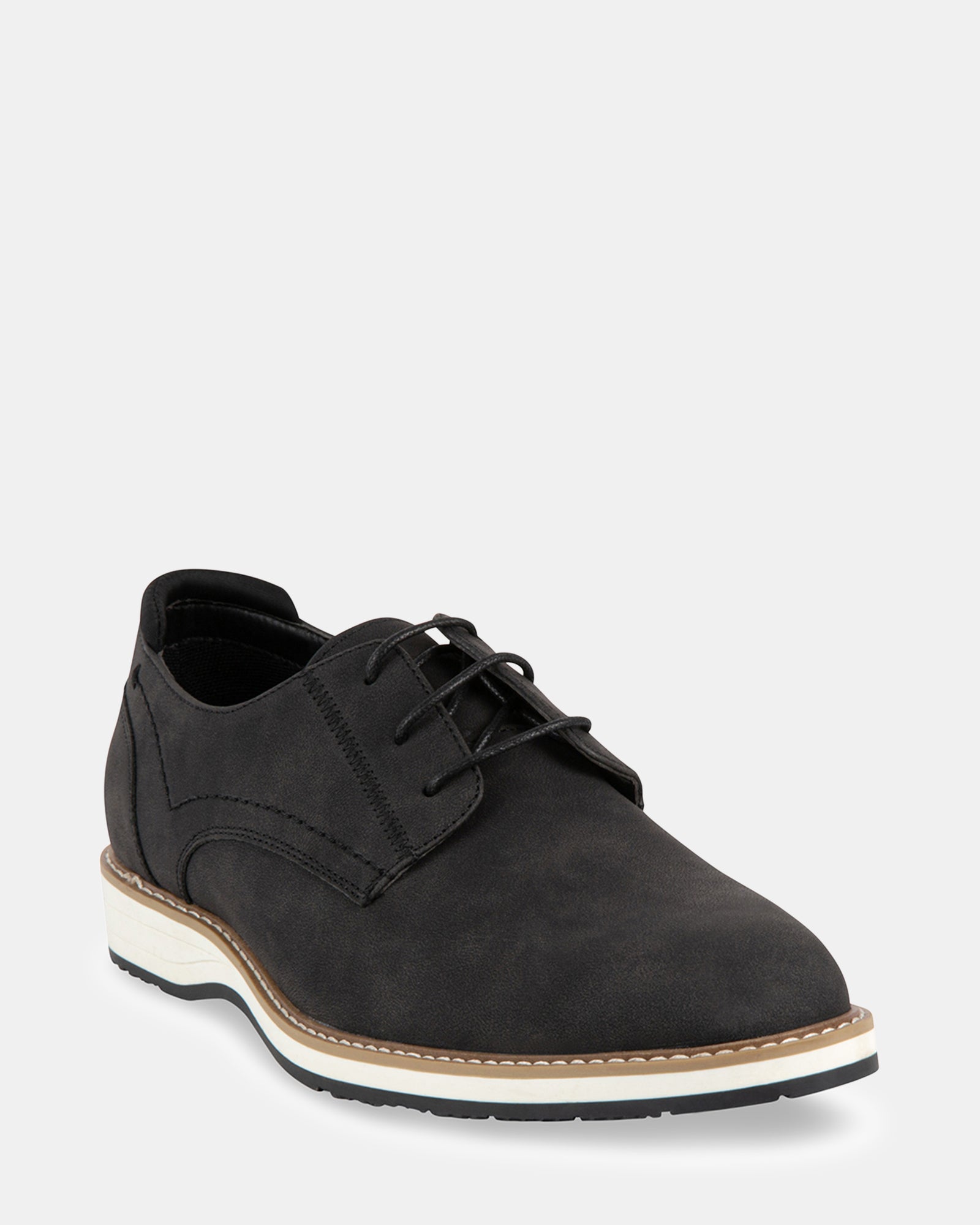 LINFORD BLACK NUBUCK - Men's Shoes - Steve Madden Canada