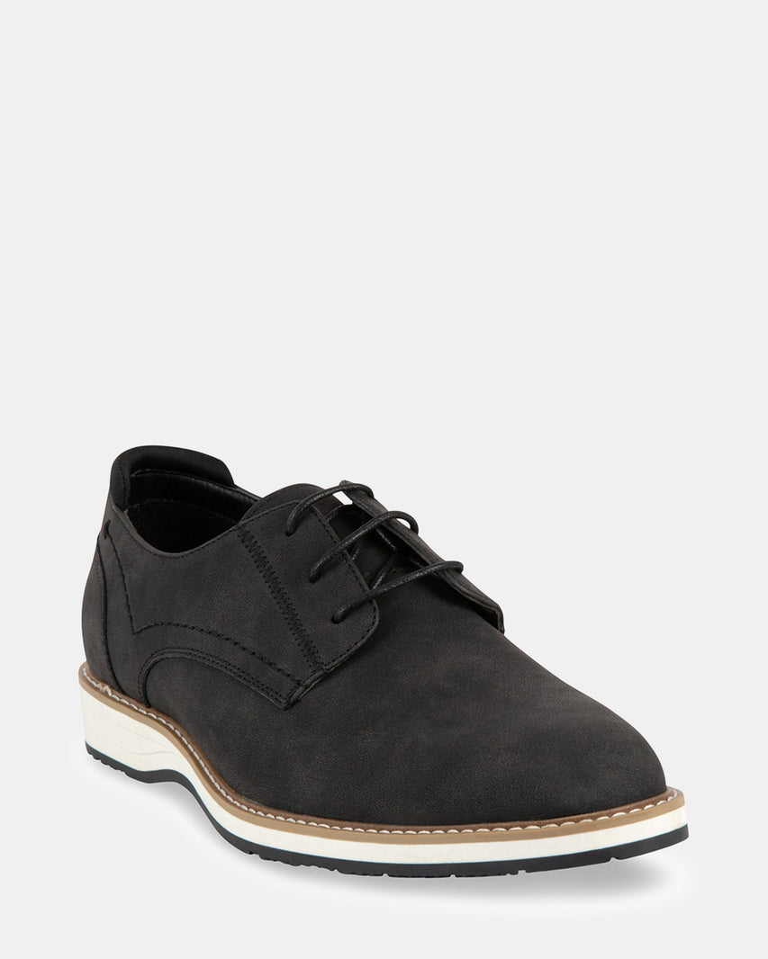 LINFORD BLACK NUBUCK - Men's Shoes - Steve Madden Canada