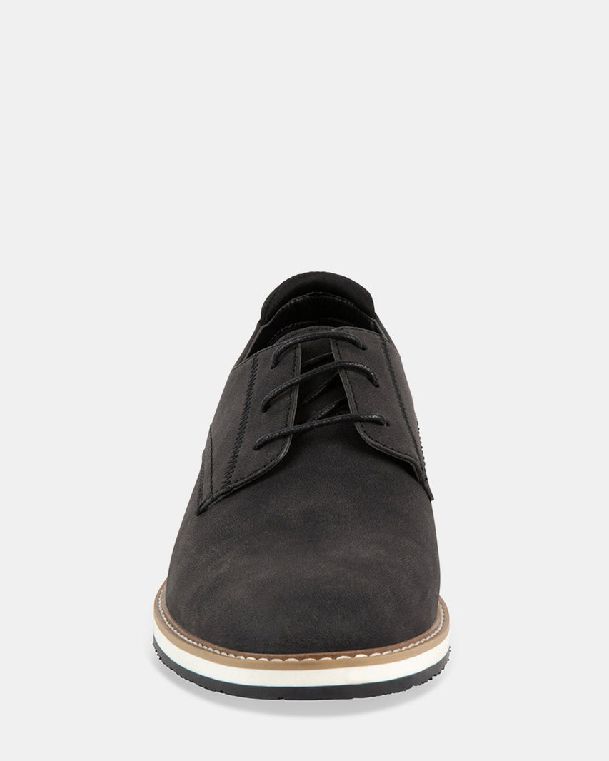 LINFORD BLACK NUBUCK - Men's Shoes - Steve Madden Canada