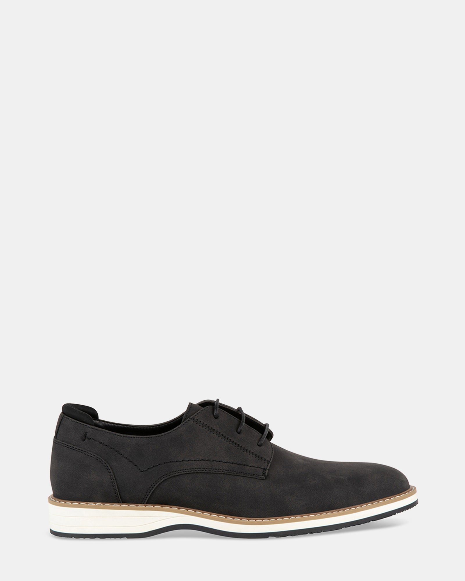 LINFORD BLACK NUBUCK - Men's Shoes - Steve Madden Canada
