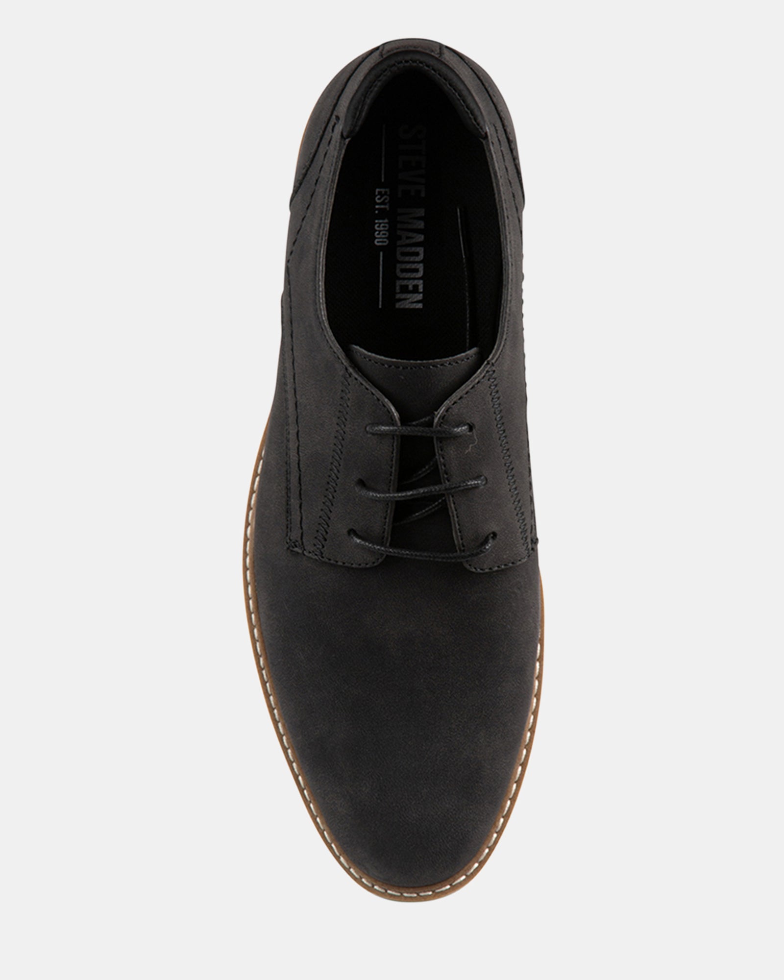 LINFORD BLACK NUBUCK - Men's Shoes - Steve Madden Canada