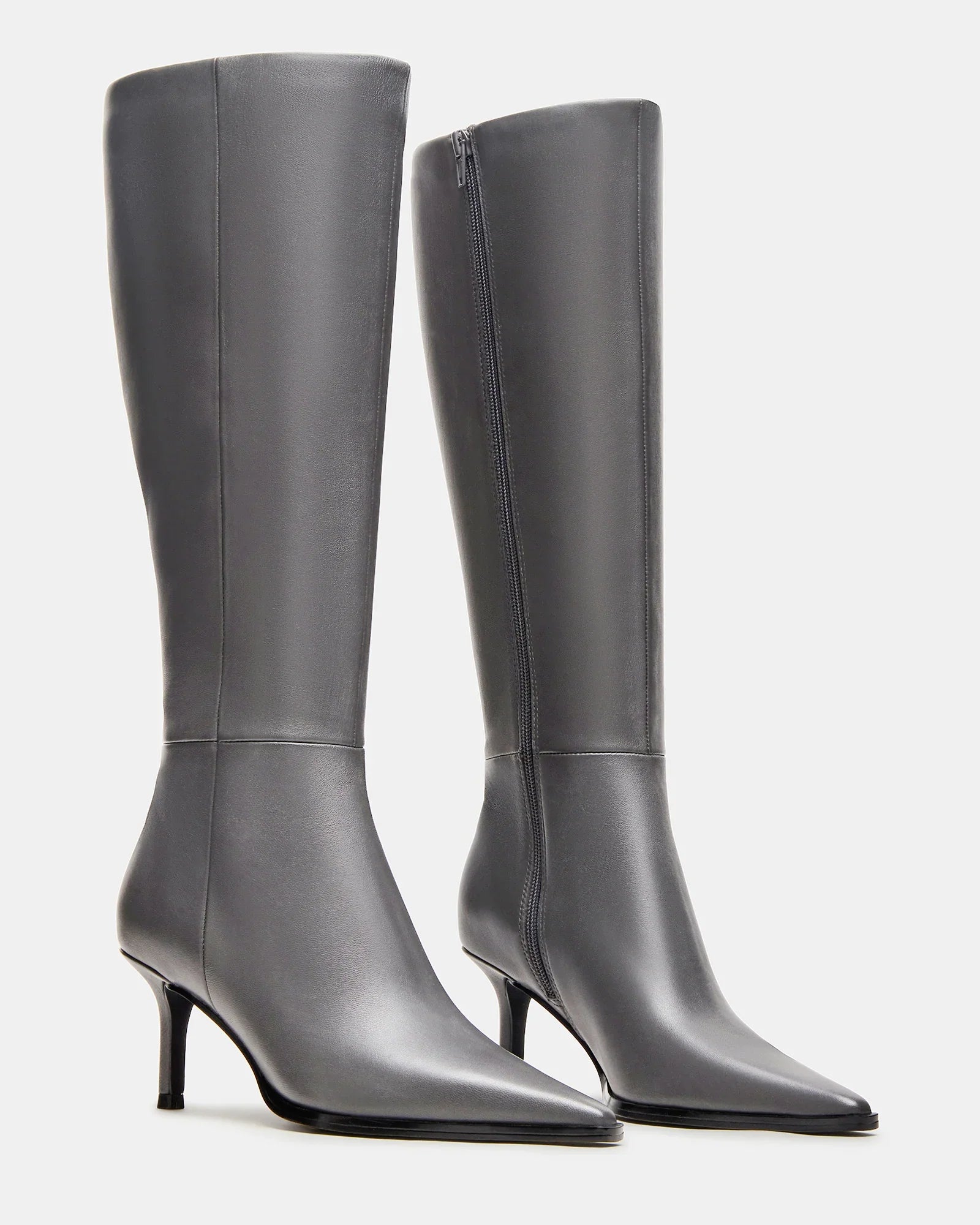 LINGO GREY LEATHER - Women's Shoes - Steve Madden Canada
