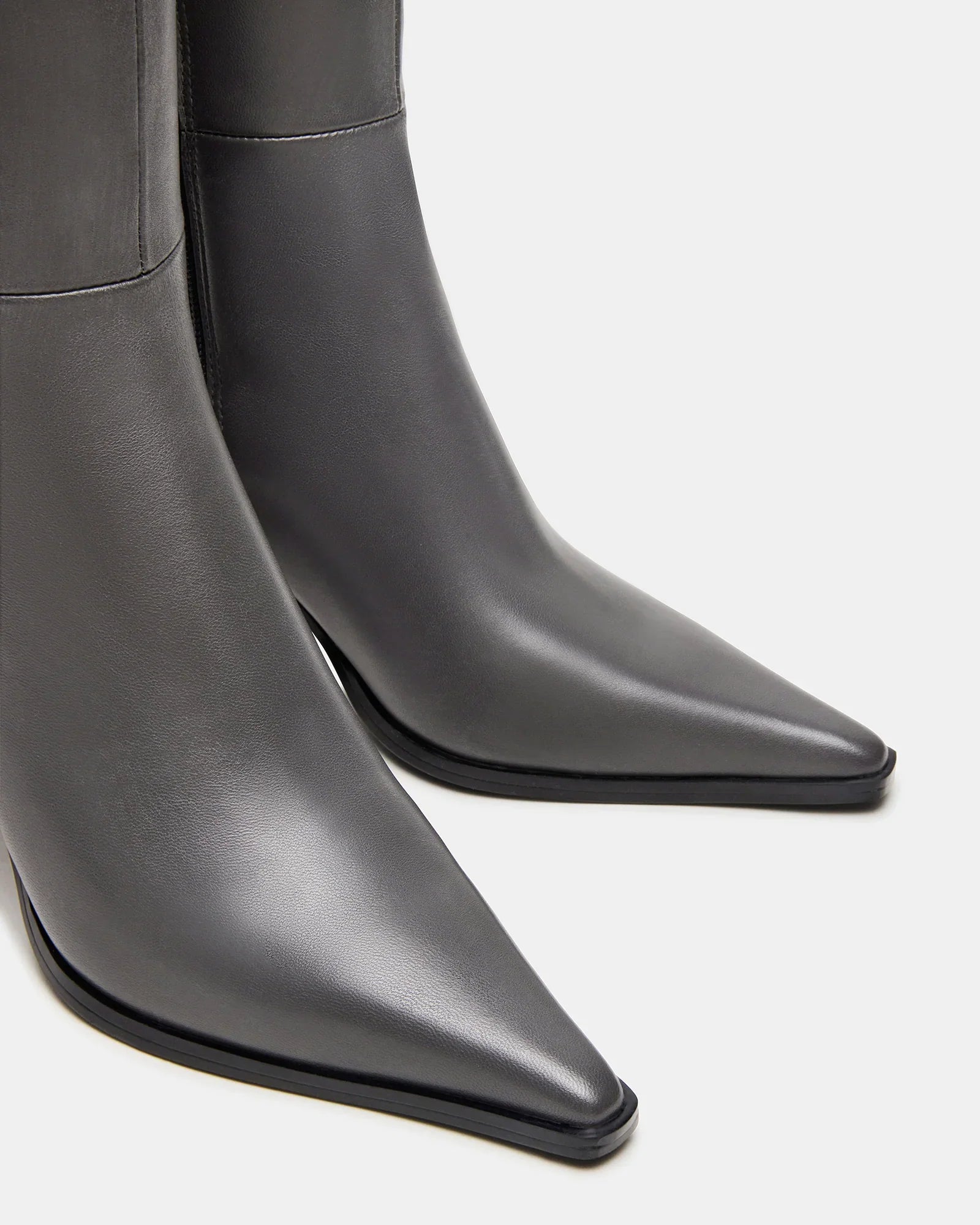 LINGO GREY LEATHER - Women's Shoes - Steve Madden Canada
