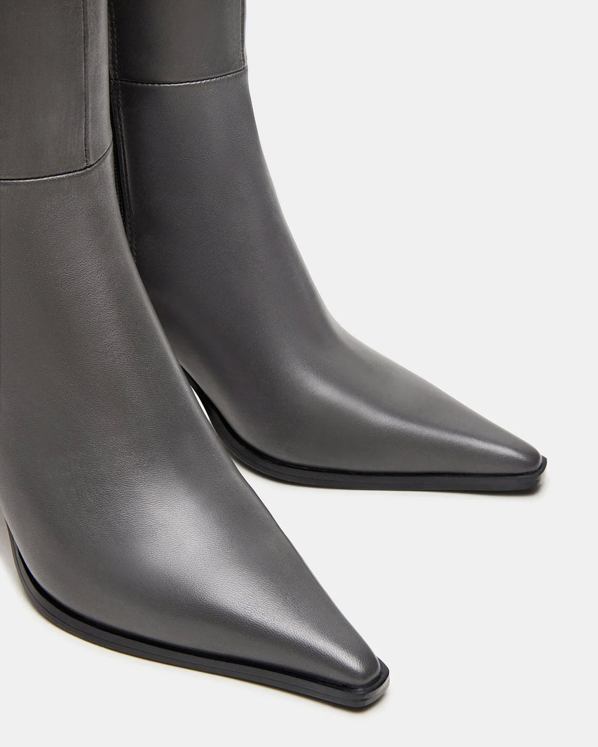 LINGO GREY LEATHER - Women's Shoes - Steve Madden Canada