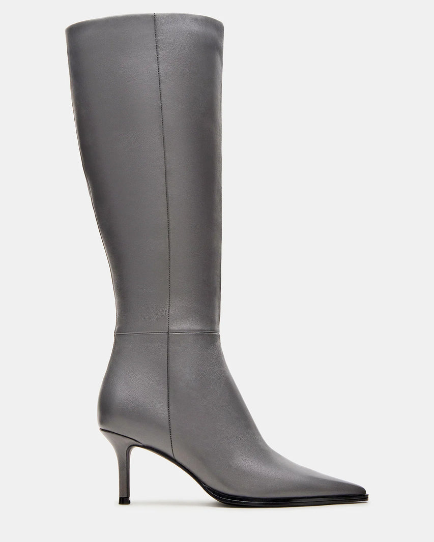 LINGO GREY LEATHER - Women's Shoes - Steve Madden Canada