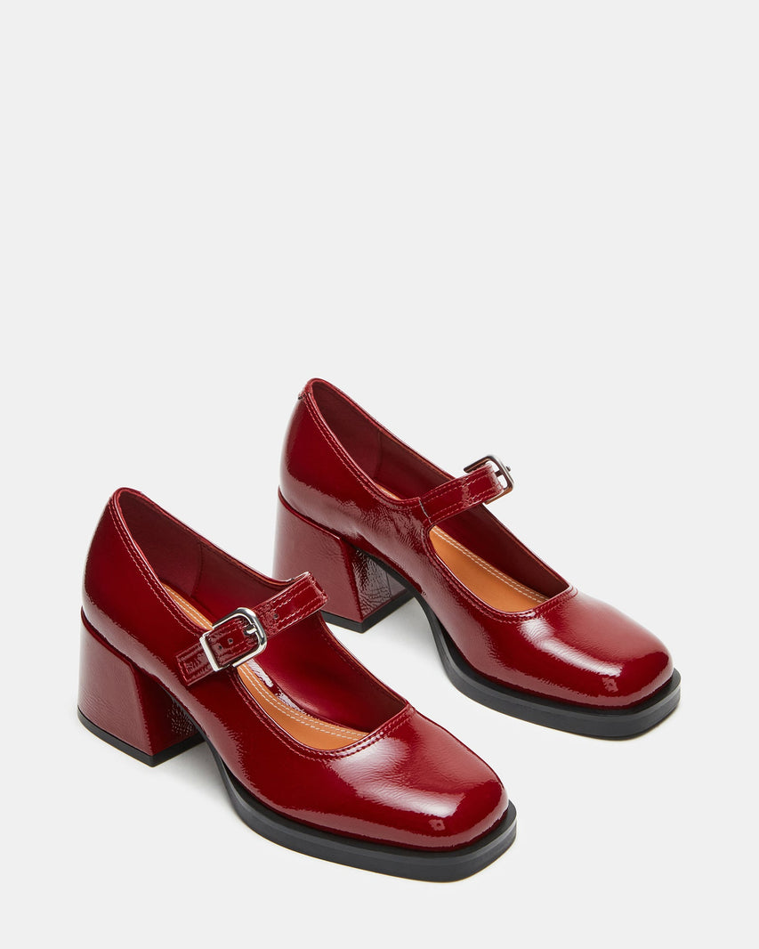 LISBON BURGUNDY PATENT - Women's Shoes - Steve Madden Canada