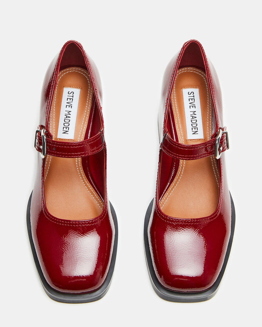 LISBON BURGUNDY PATENT - Women's Shoes - Steve Madden Canada