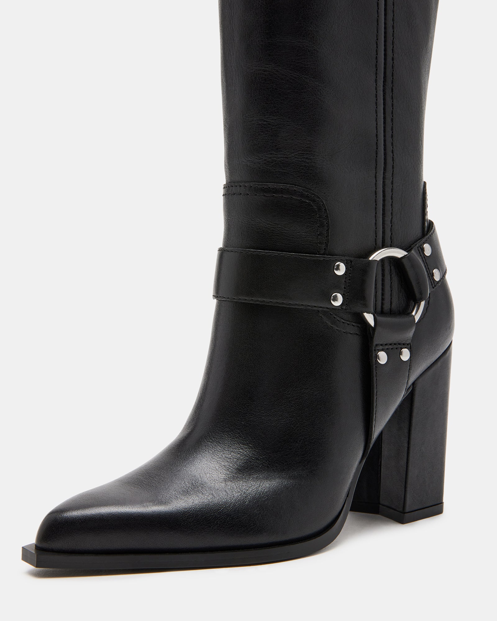 LOLLY BLACK LEATHER - Women's Shoes - Steve Madden Canada