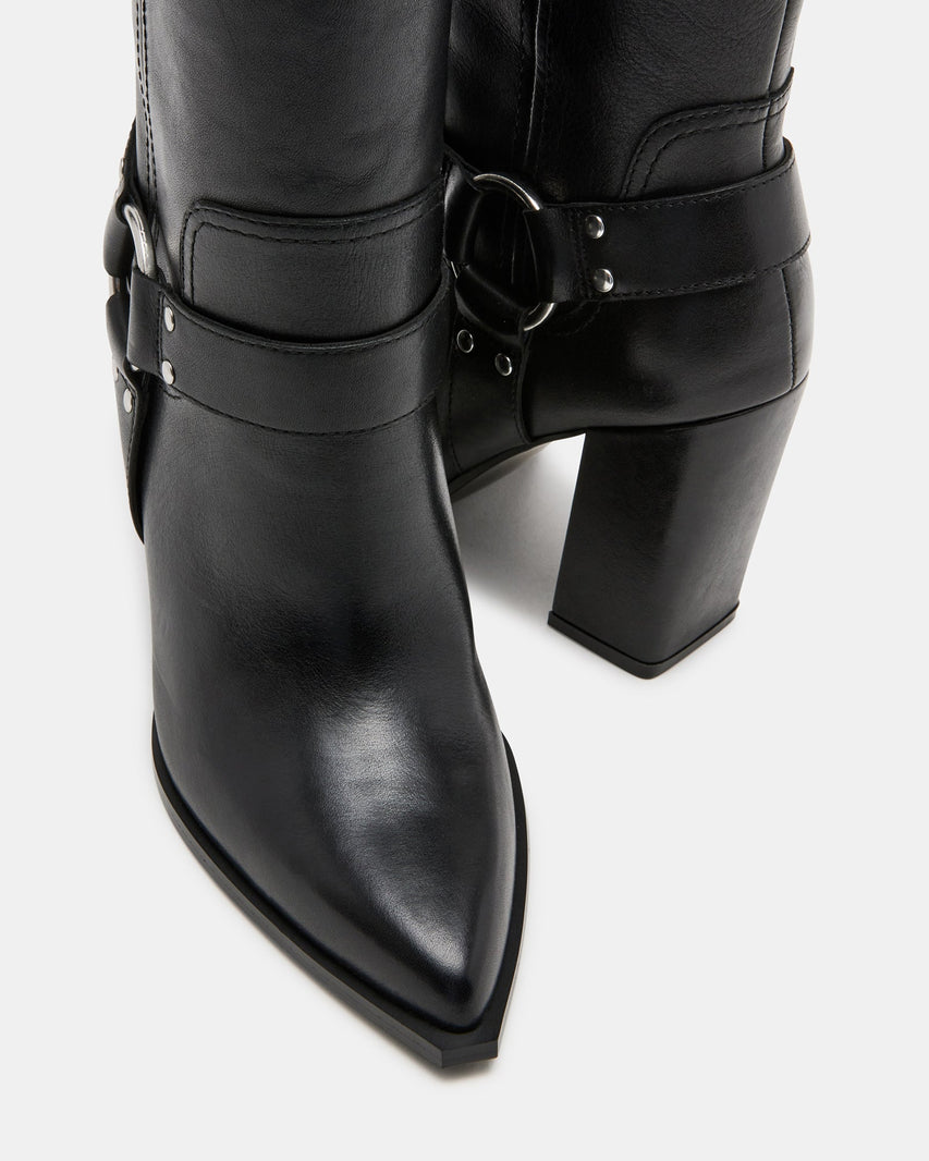 LOLLY BLACK LEATHER - Women's Shoes - Steve Madden Canada