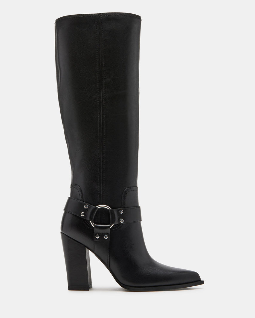 LOLLY BLACK LEATHER - Women's Shoes - Steve Madden Canada