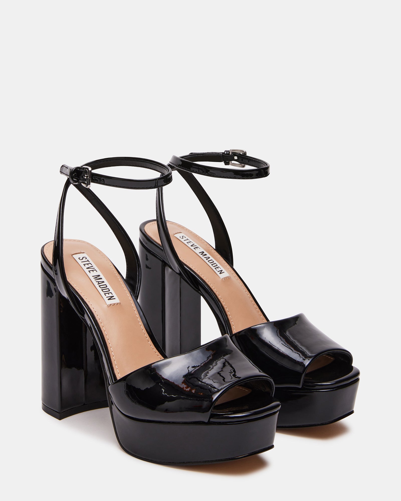 LOURDES BLACK PATENT - Women's Shoes - Steve Madden Canada