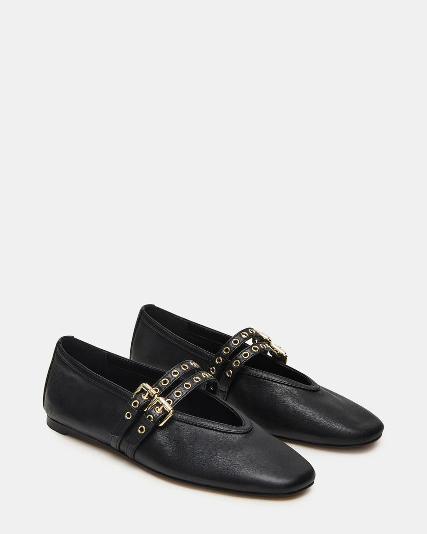 LYDIAA BLACK LEATHER - Women's Shoes - Steve Madden Canada