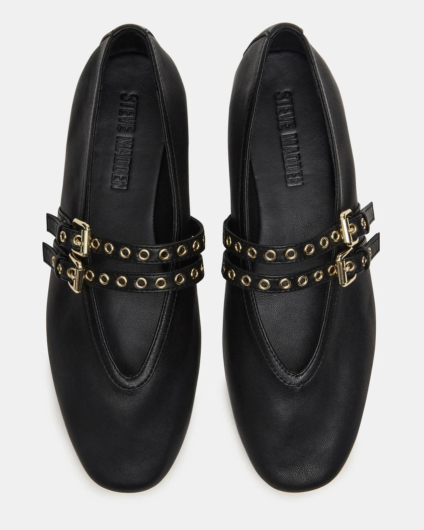 LYDIAA BLACK LEATHER - Women's Shoes - Steve Madden Canada