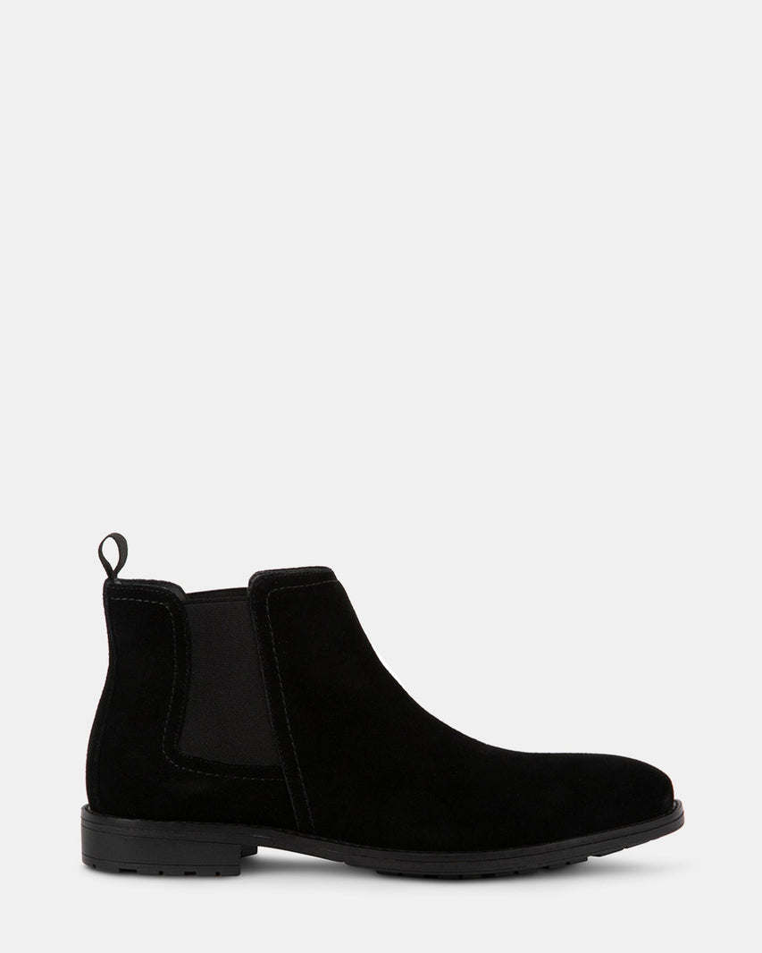LYNARD BLACK SUEDE - Men's Shoes - Steve Madden Canada