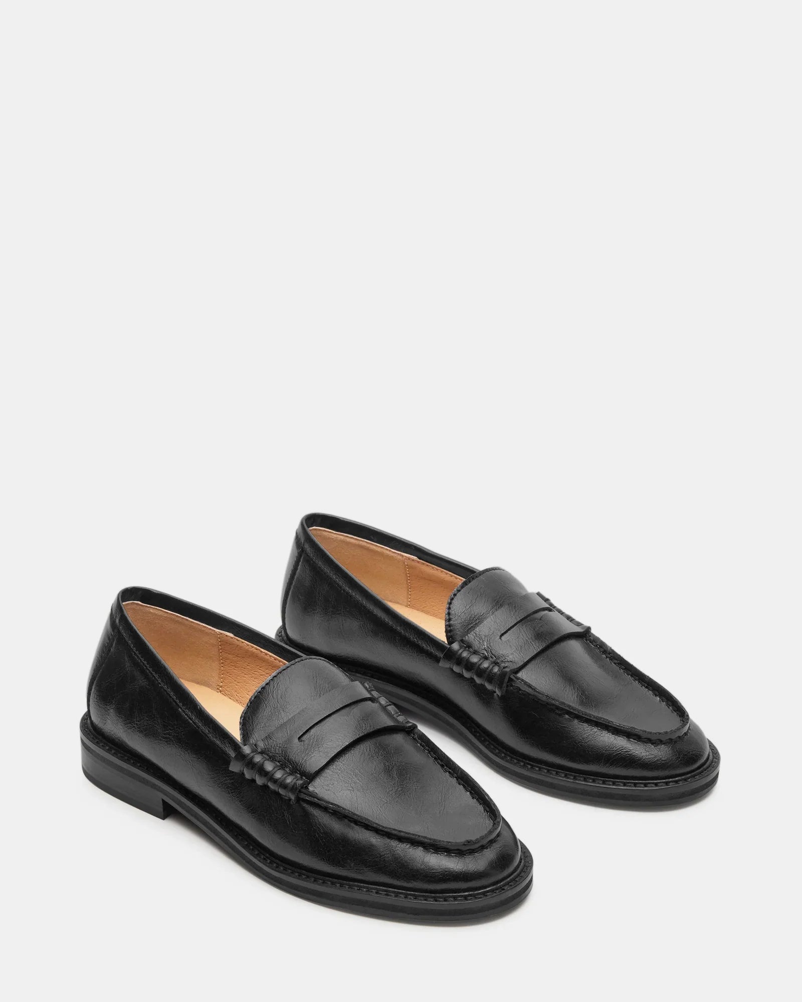 MADISON BLACK LEATHER - Women's Shoes - Steve Madden Canada