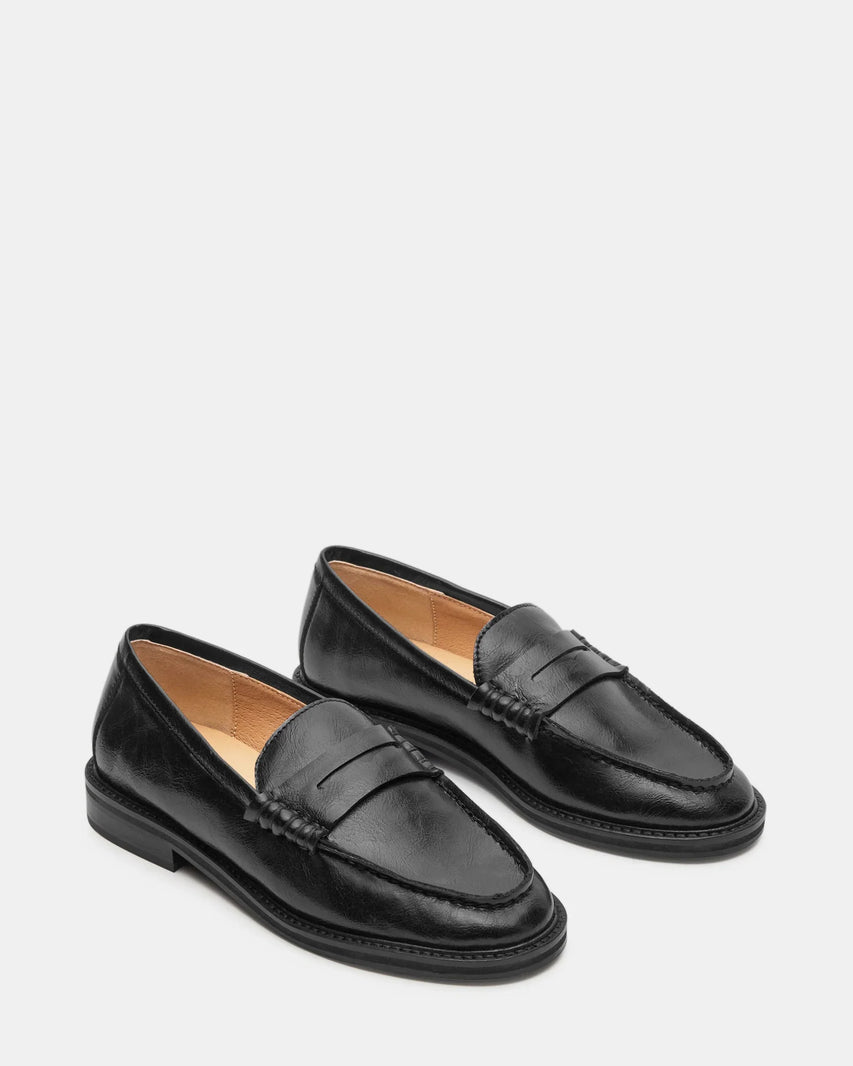 MADISON BLACK LEATHER - Women's Shoes - Steve Madden Canada
