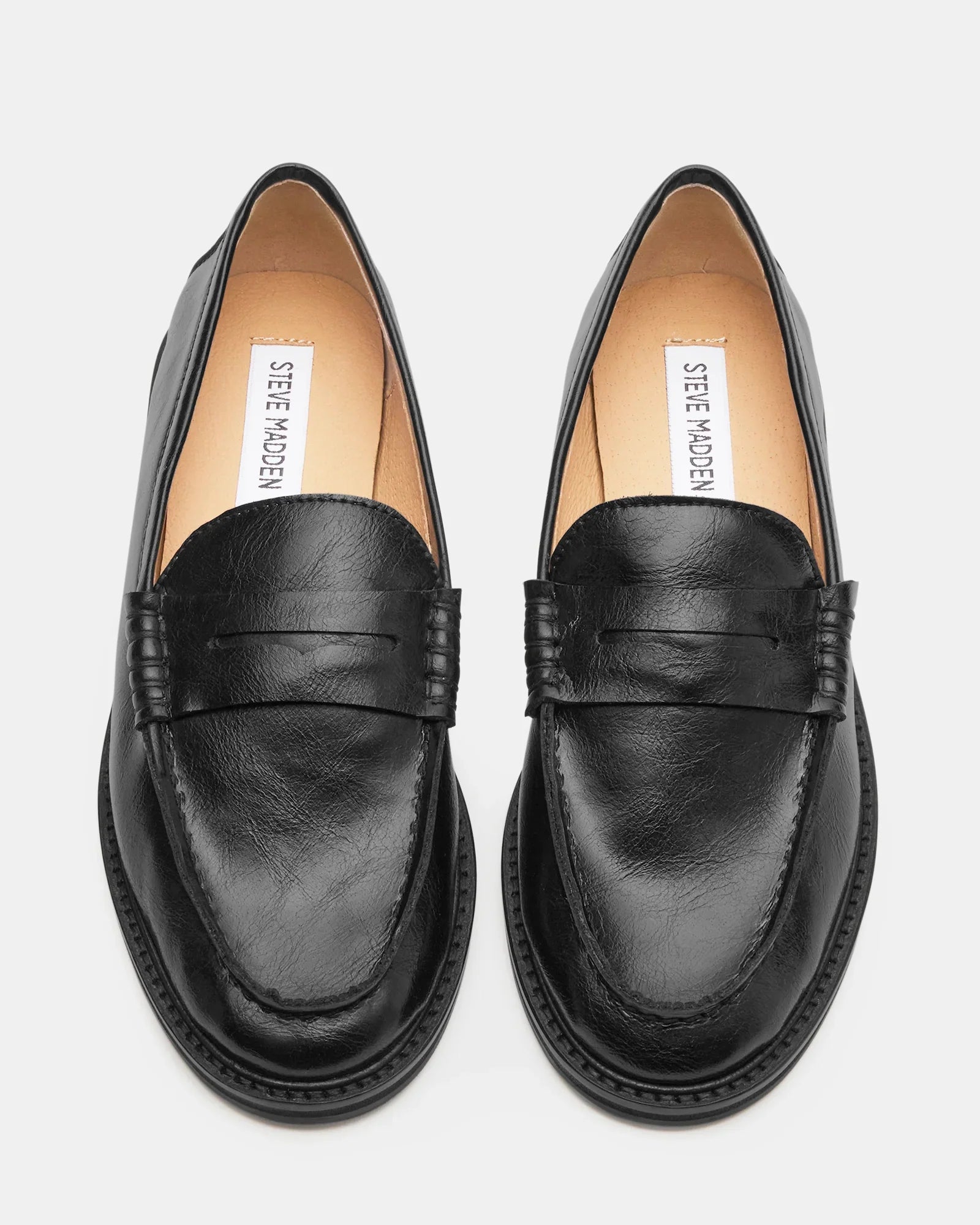 MADISON BLACK LEATHER - Women's Shoes - Steve Madden Canada