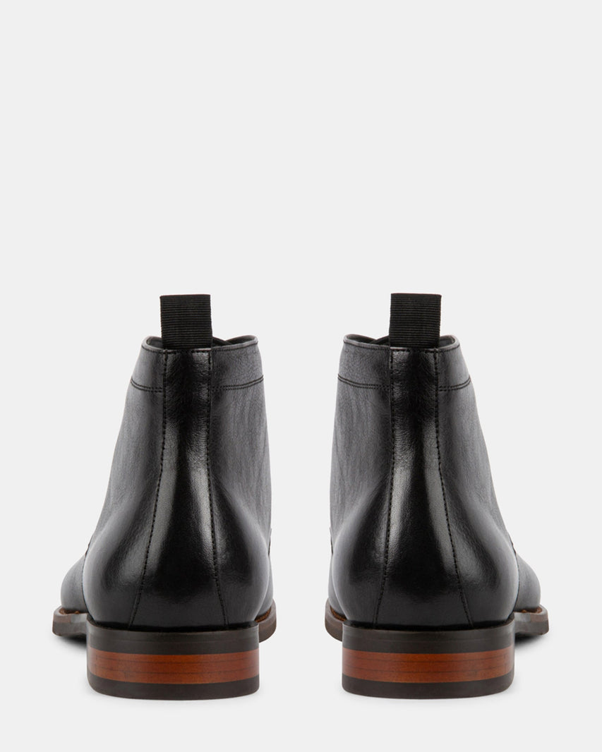 MADRIGO BLACK LEATHER - Men's Shoes - Steve Madden Canada