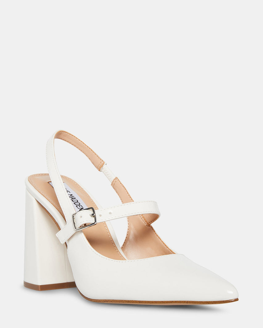 MAEGAN WHITE PATENT - Women's Shoes - Steve Madden Canada