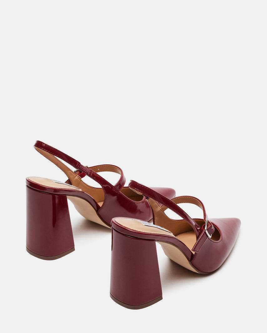 MAEGAN BURGUNDY PATENT - Women's Shoes - Steve Madden Canada