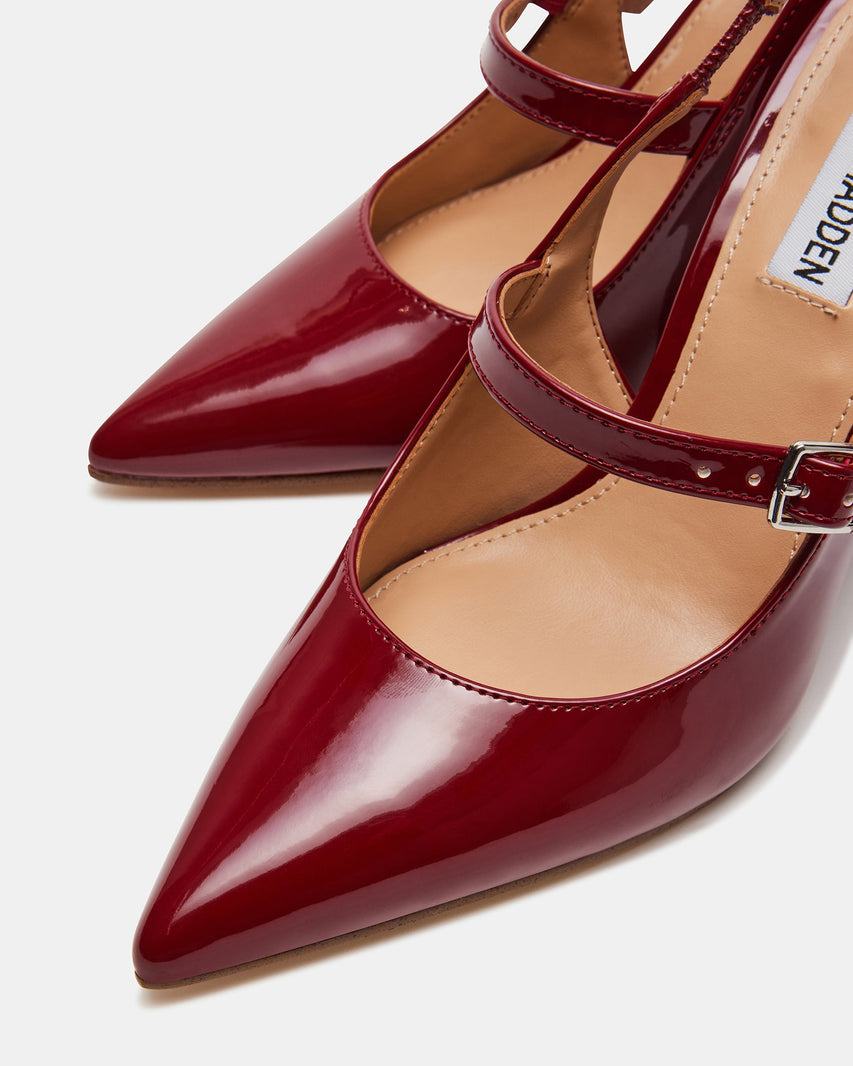 MAEGAN BURGUNDY PATENT - Women's Shoes - Steve Madden Canada