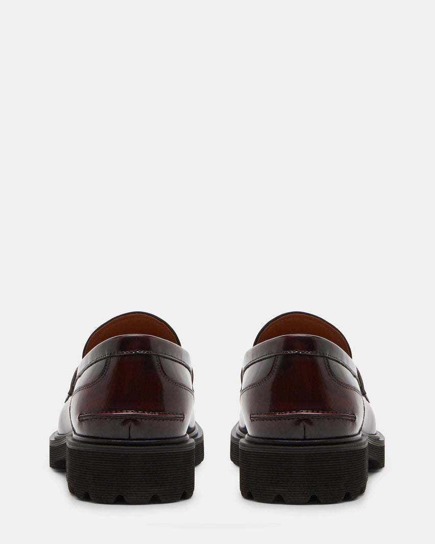 MAISONN BURGUNDY LEATHER - Men's Shoes - Steve Madden Canada