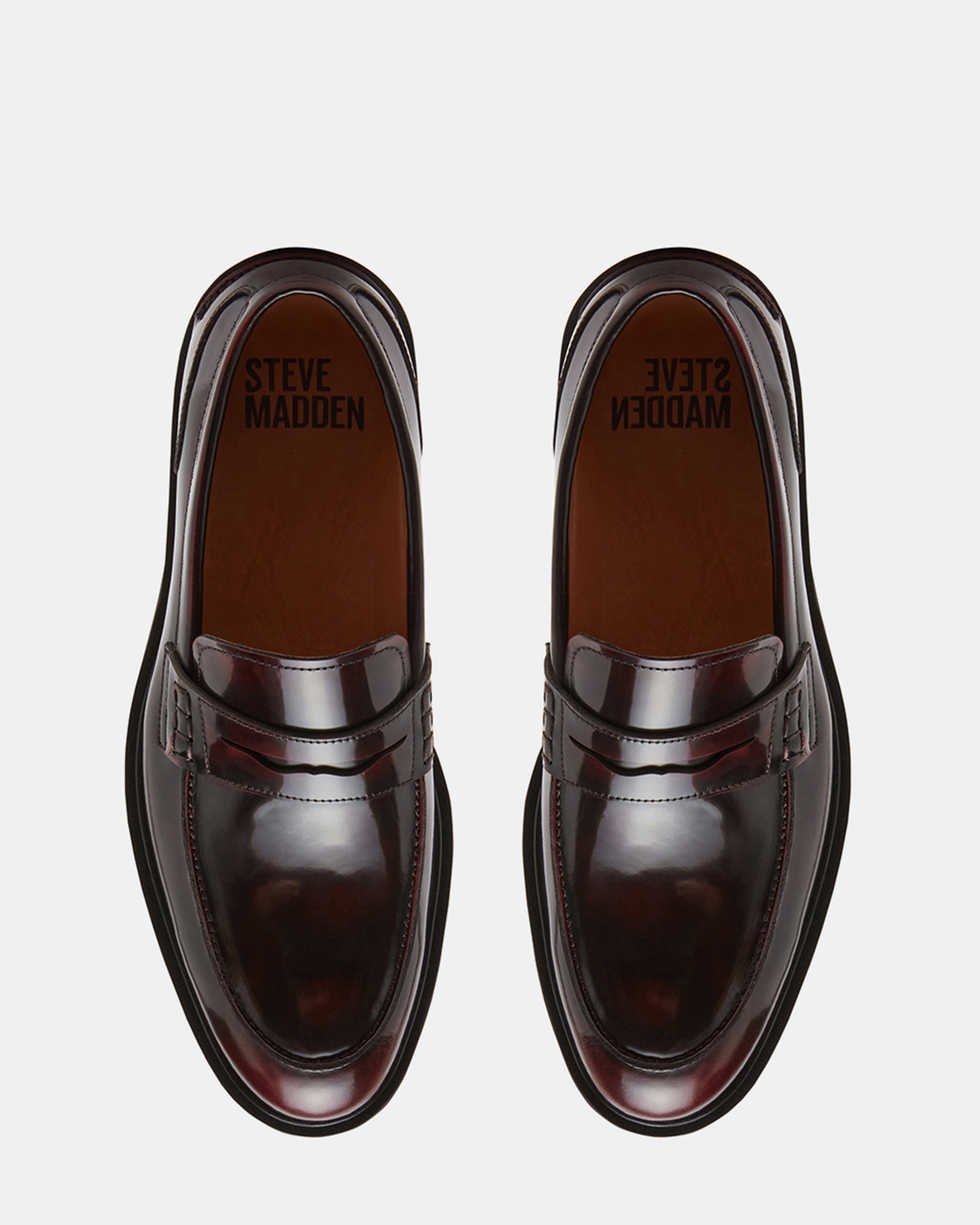 MAISONN BURGUNDY LEATHER - Men's Shoes - Steve Madden Canada
