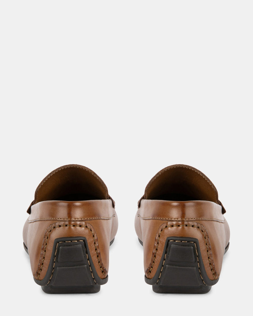 MANFREDI BROWN LEATHER - Men's Shoes - Steve Madden Canada