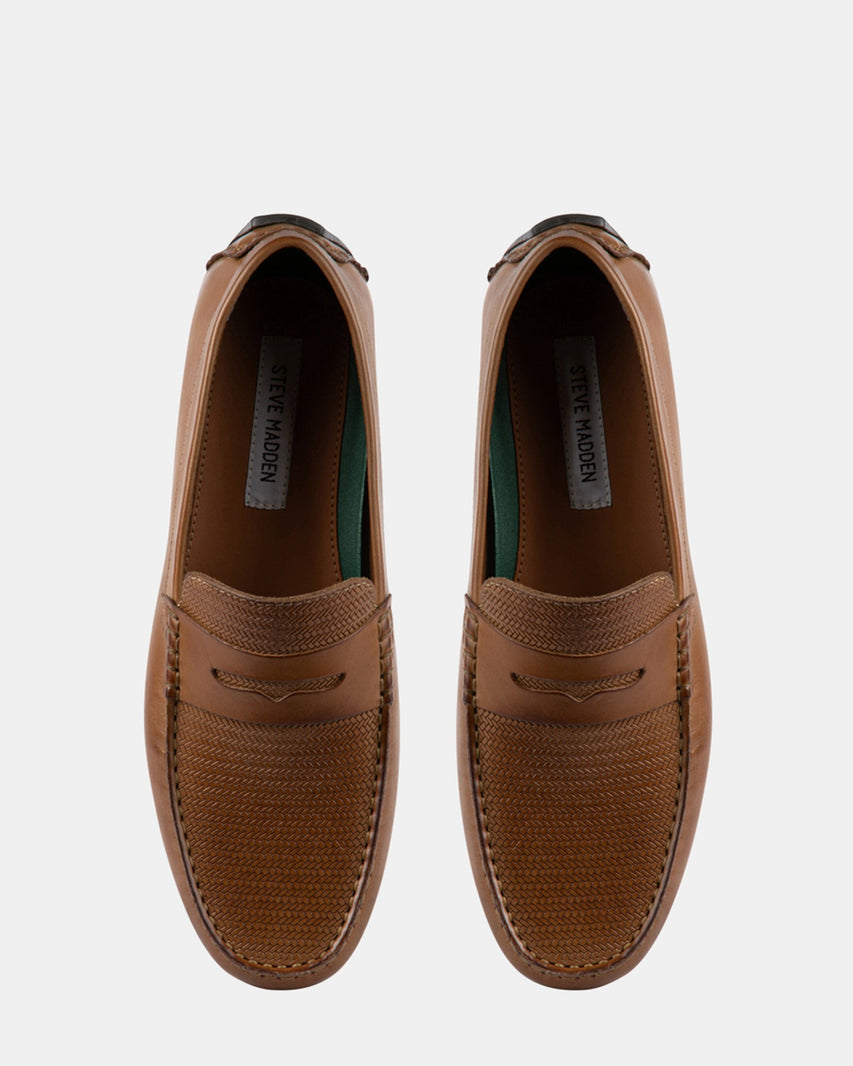 MANFREDI BROWN LEATHER - Men's Shoes - Steve Madden Canada