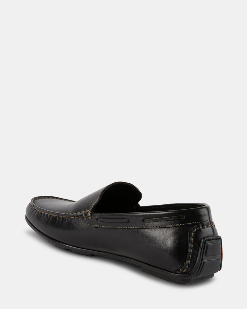 MANOLO BLACK LEATHER - Men's Shoes - Steve Madden Canada