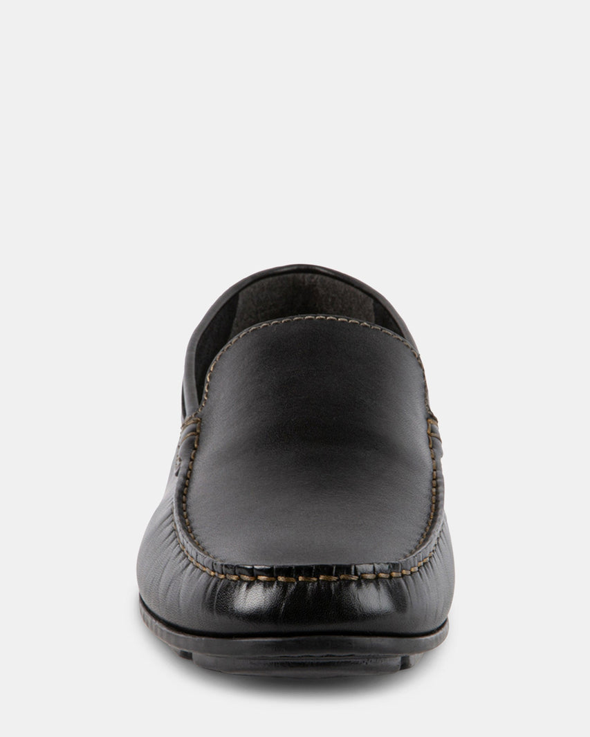 MANOLO BLACK LEATHER - Men's Shoes - Steve Madden Canada