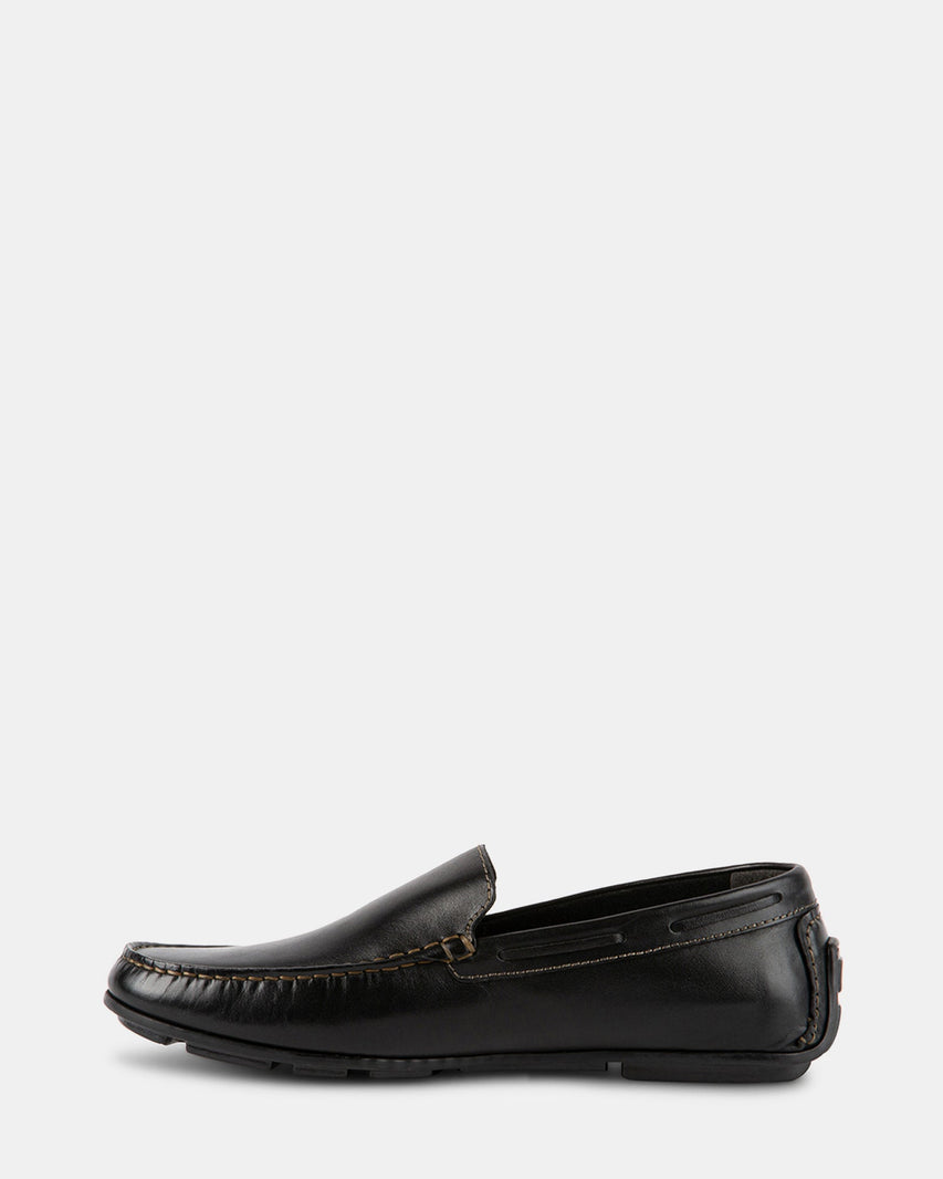 MANOLO BLACK LEATHER - Men's Shoes - Steve Madden Canada