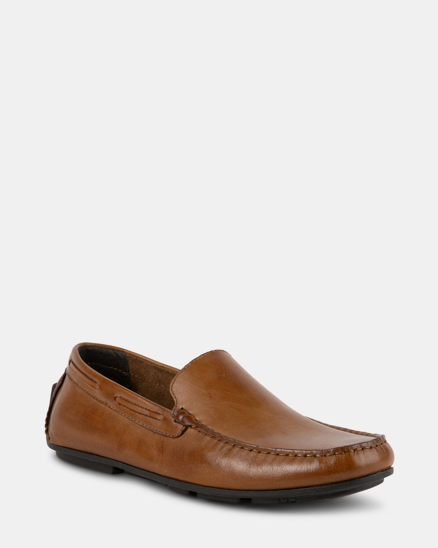 MANOLO BROWN LEATHER - Men's Shoes - Steve Madden Canada