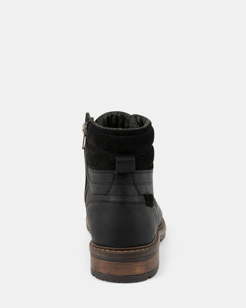 MARIUS BLACK LEATHER - Men's Shoes - Steve Madden Canada