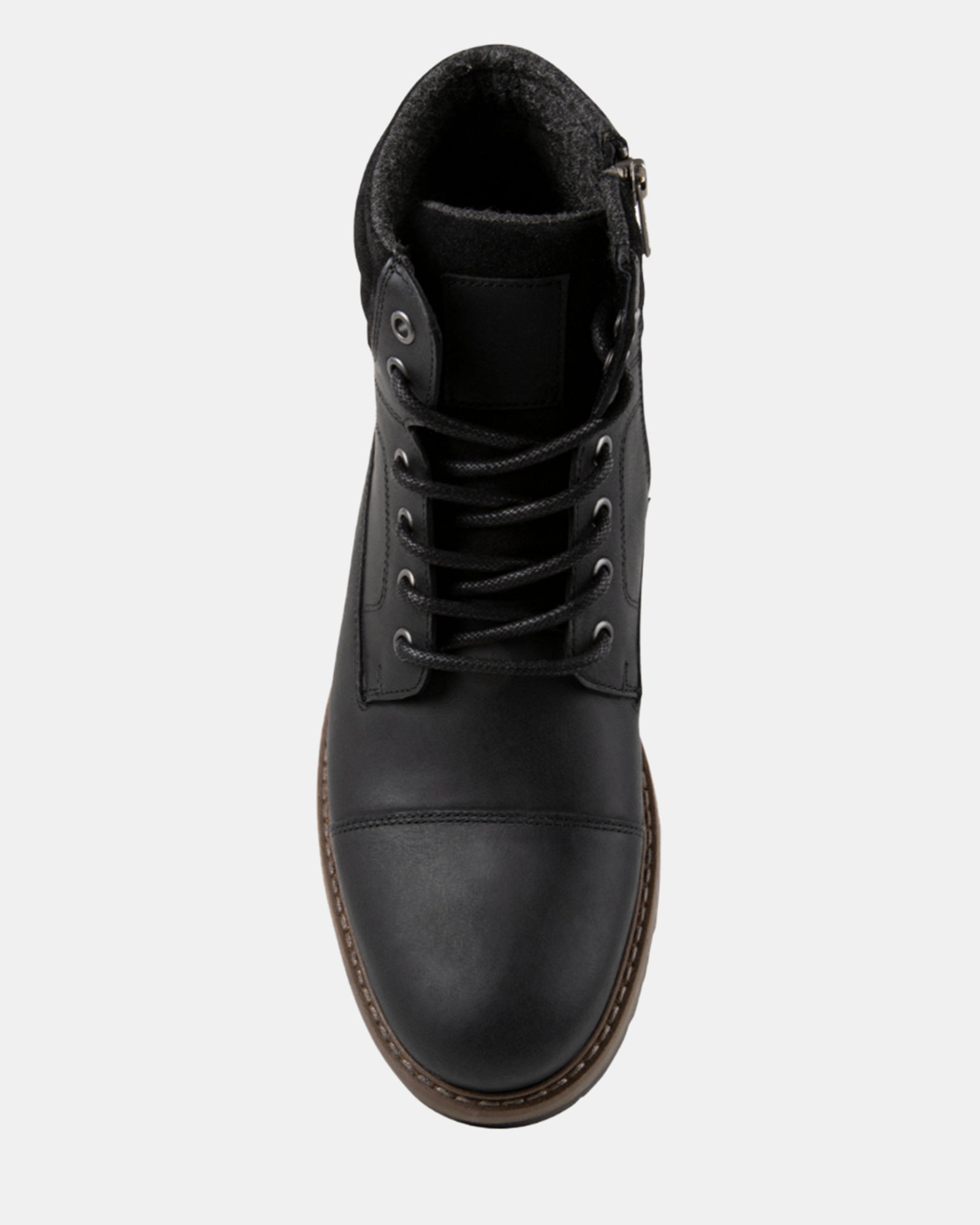MARIUS BLACK LEATHER - Men's Shoes - Steve Madden Canada