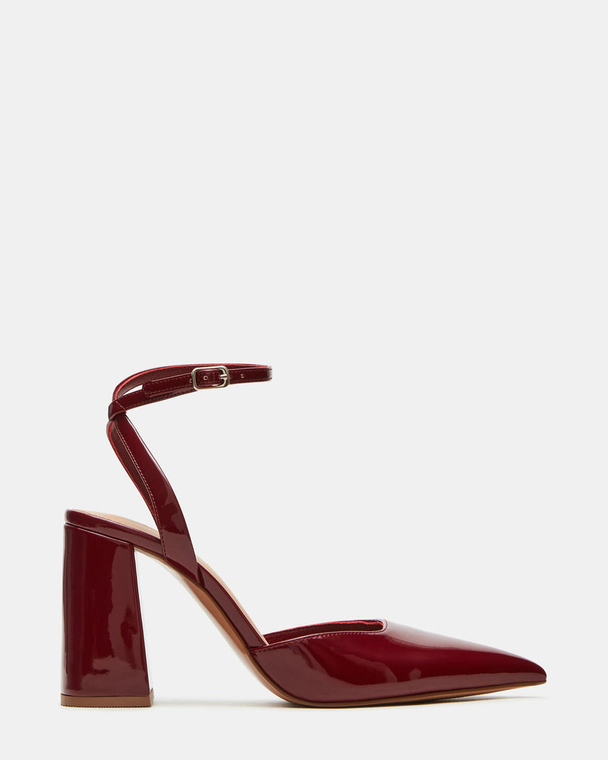 MATTEA BURGUNDY PATENT - Women's Shoes - Steve Madden Canada