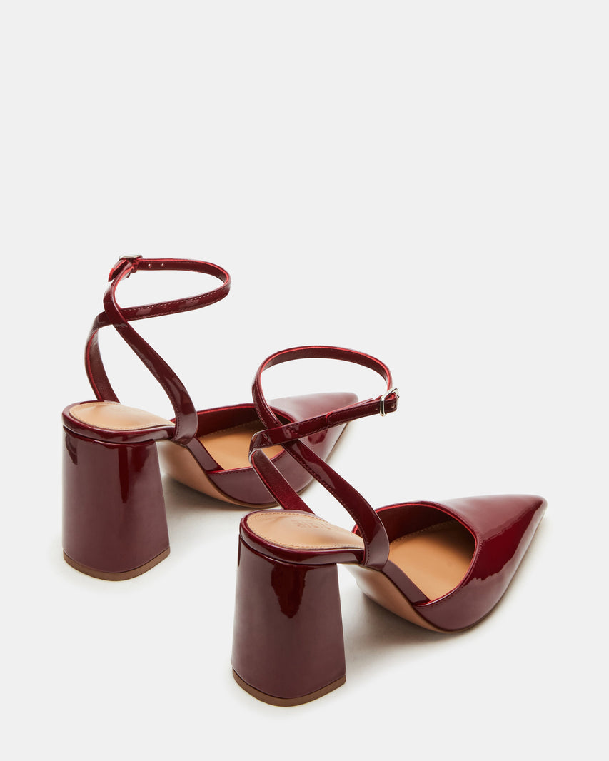 MATTEA BURGUNDY PATENT - Women's Shoes - Steve Madden Canada