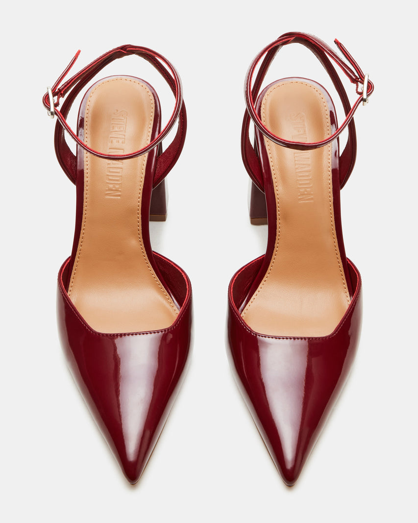 MATTEA BURGUNDY PATENT - Women's Shoes - Steve Madden Canada