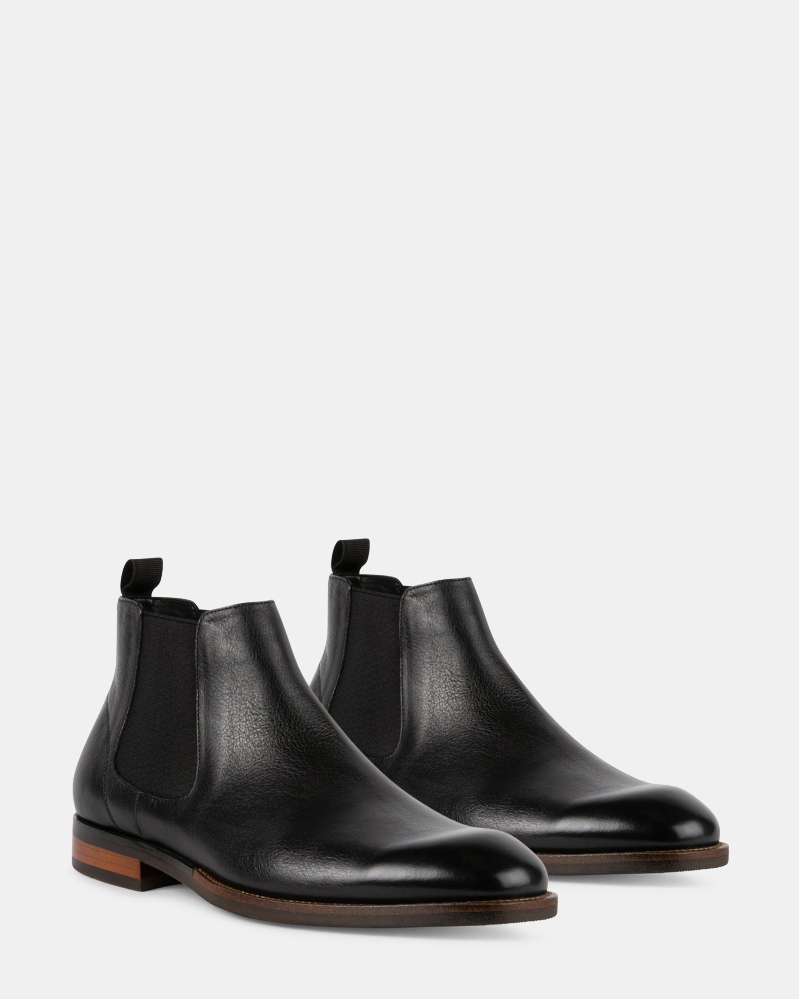 MERIDIAN BLACK LEATHER - Men's Shoes - Steve Madden Canada