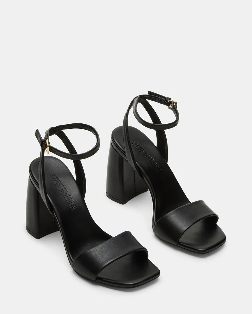 MESSA BLACK LEATHER - Women's Shoes - Steve Madden Canada