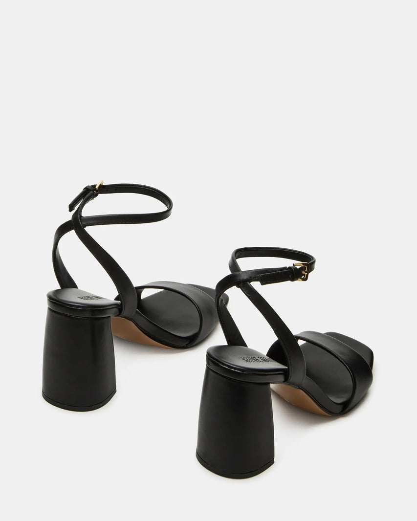 MESSA BLACK LEATHER - Women's Shoes - Steve Madden Canada