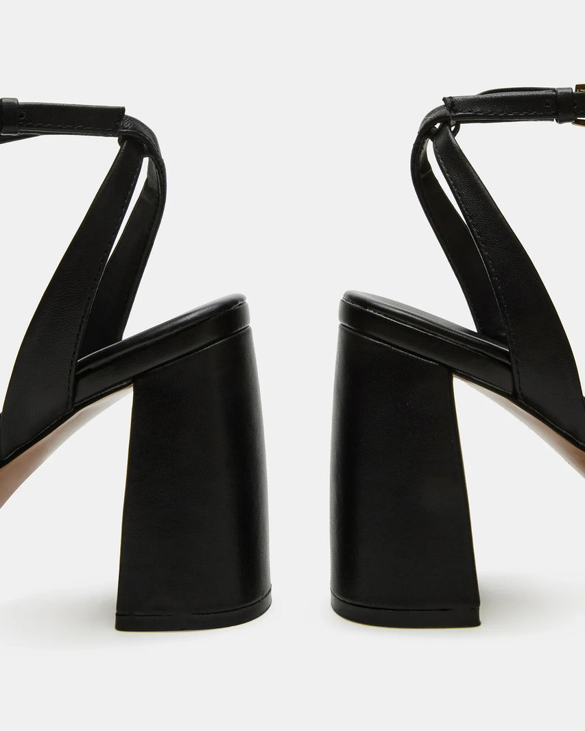 MESSA BLACK LEATHER - Women's Shoes - Steve Madden Canada
