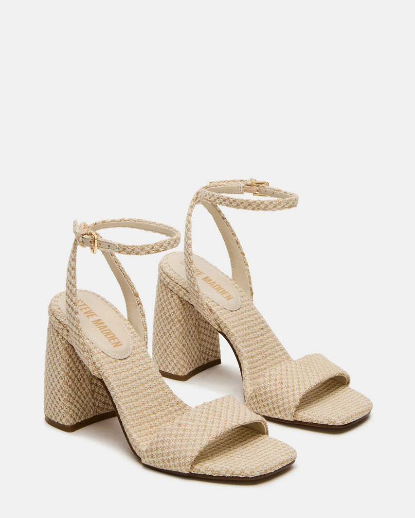 MESSA NATURAL RAFFIA - Women's Shoes - Steve Madden Canada
