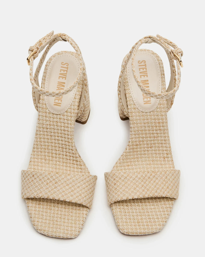MESSA NATURAL RAFFIA - Women's Shoes - Steve Madden Canada