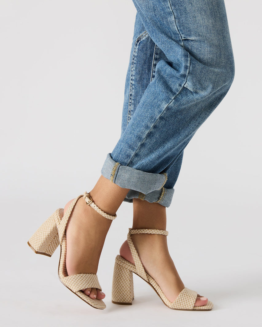 MESSA NATURAL RAFFIA - Women's Shoes - Steve Madden Canada
