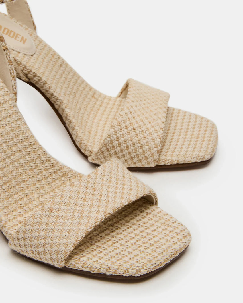 MESSA NATURAL RAFFIA - Women's Shoes - Steve Madden Canada