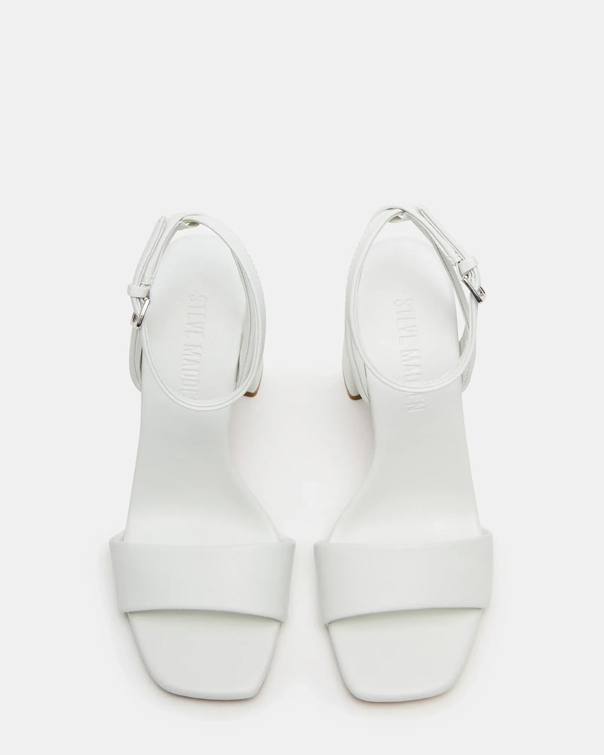 MESSA WHITE LEATHER - Women's Shoes - Steve Madden Canada