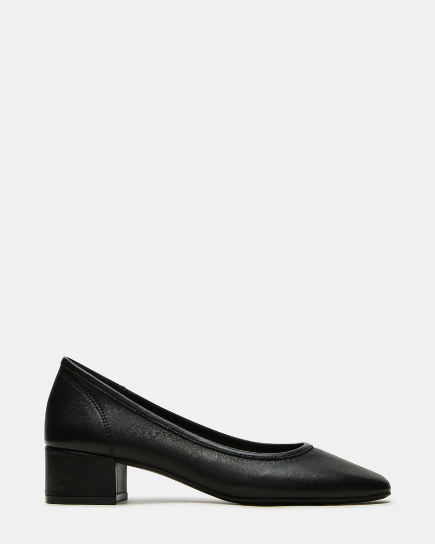 MOLLIE BLACK LEATHER - Women's Shoes - Steve Madden Canada