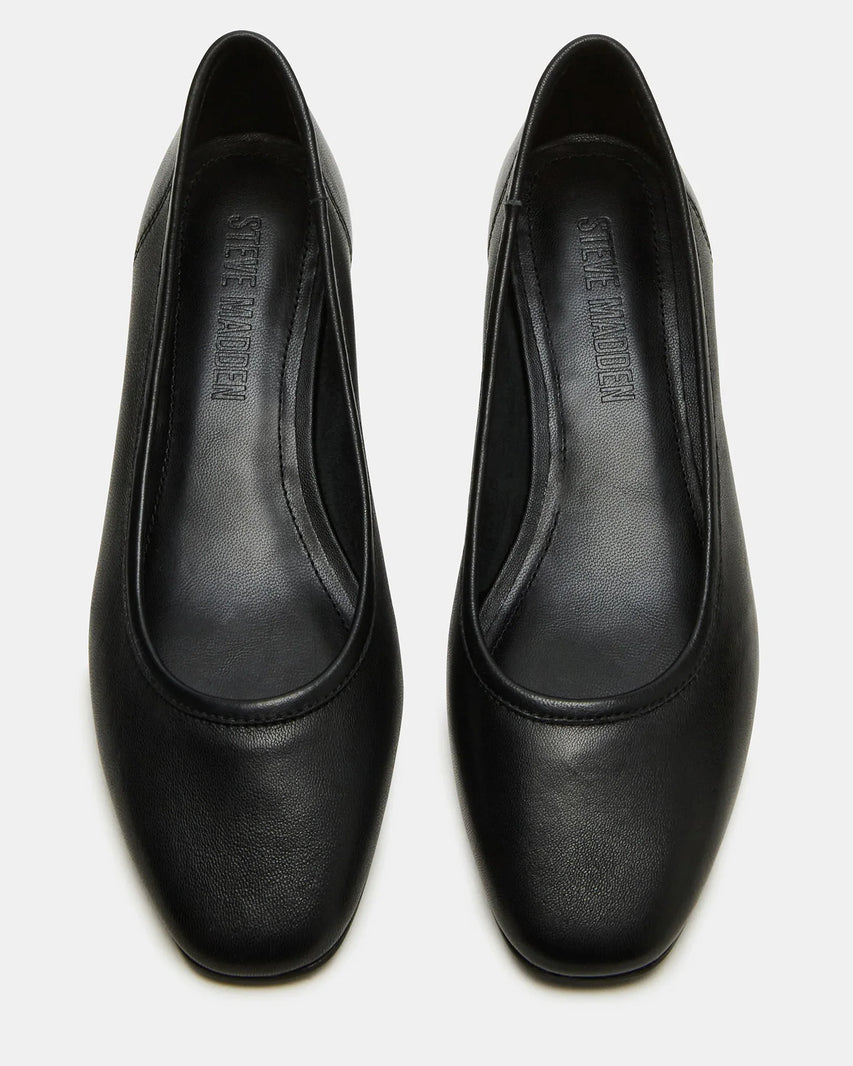 MOLLIE BLACK LEATHER - Women's Shoes - Steve Madden Canada