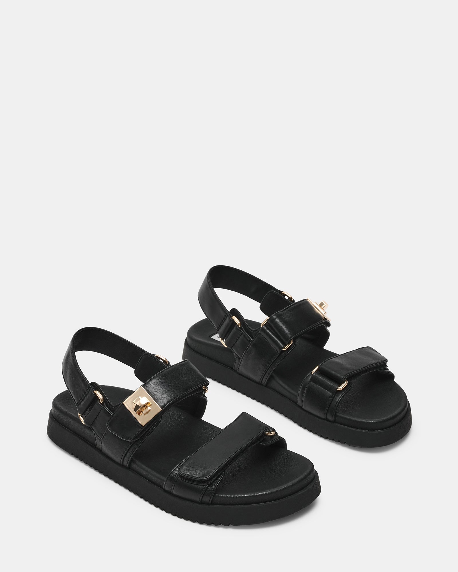 MONA BLACK LEATHER - Women's Shoes - Steve Madden Canada